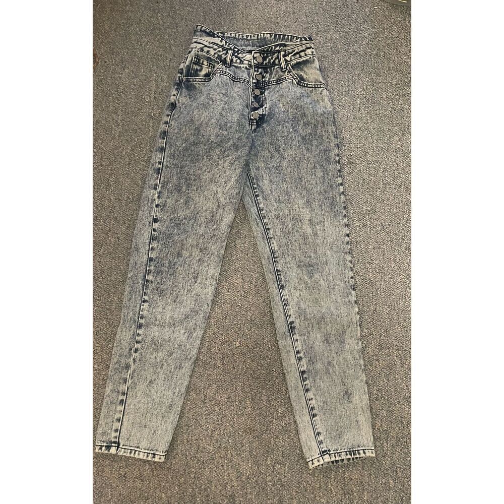 Riot Women's‎ High Rise Mom Jeans Size 2 Blue Acid Wash Vintage
